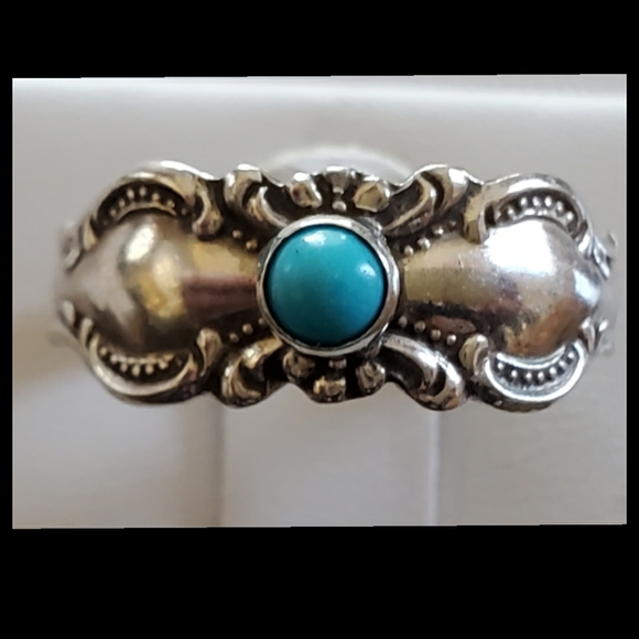 Genuine Sleeping Beauty Turquoise Ring Size 8.5-9 - Picture 1 of 7